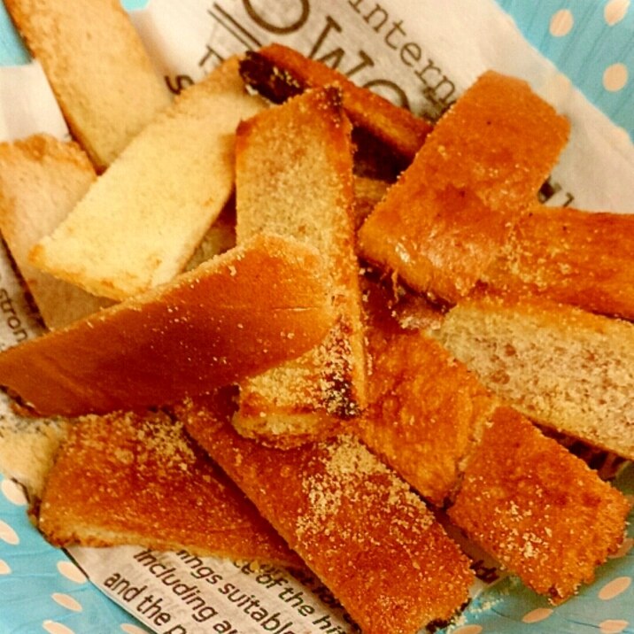 今日のおやつ 簡単パン耳ドーナツ レシピ 作り方 By ゆりいか 楽天レシピ